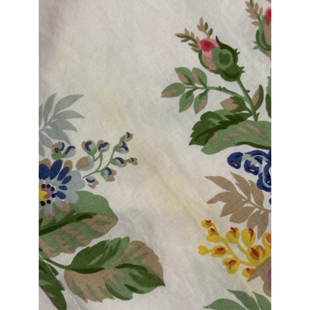 Vtg Ralph Lauren Southampton Shower Curtain Beach House Cotton Floral 66" x 70" - Picture 5 of 7